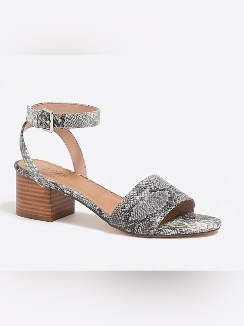 J Crew Python Sandals Size 8.5 M
Vegan Leather snakeskin shoes
